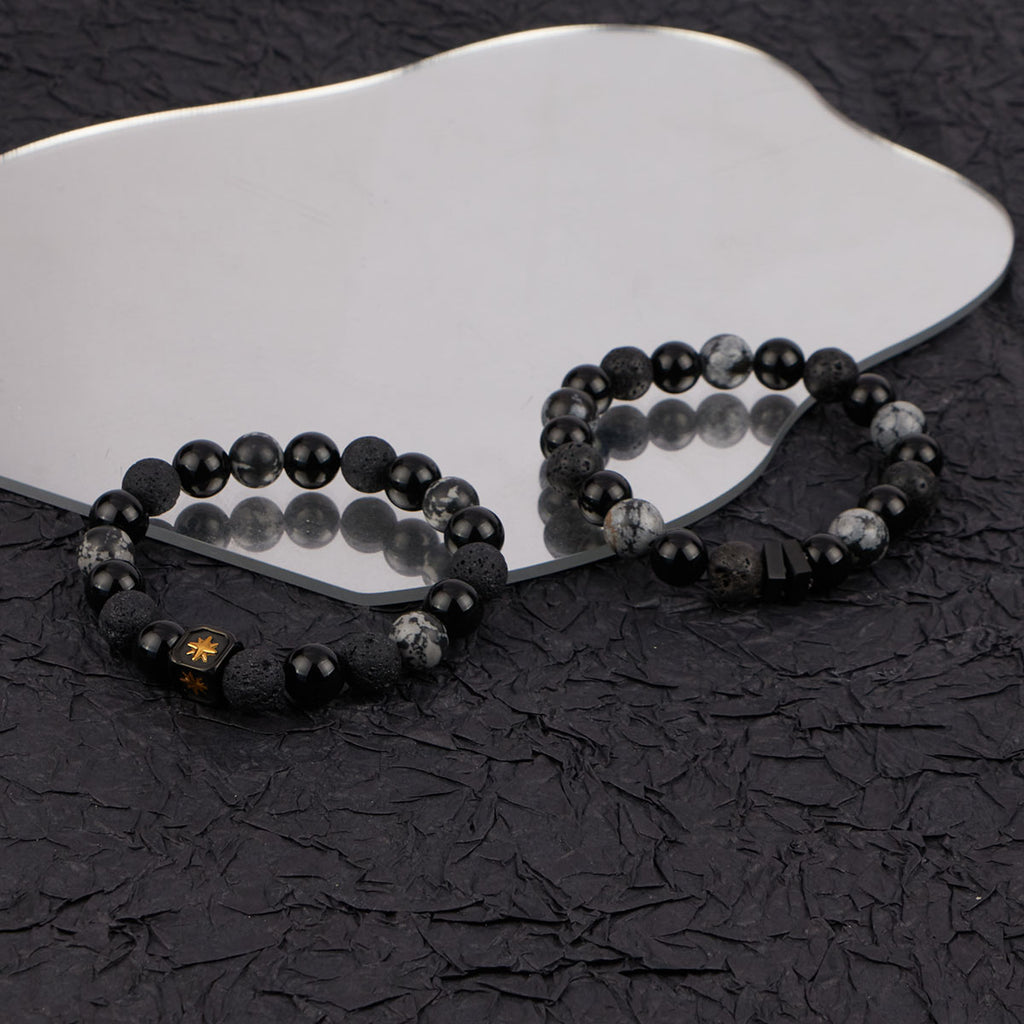 Natural Stone Beaded Bracelet