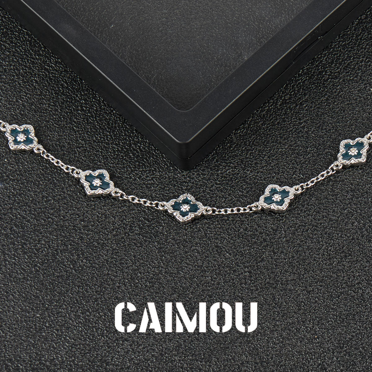 Stainless Steel Cross Flower Bracelet