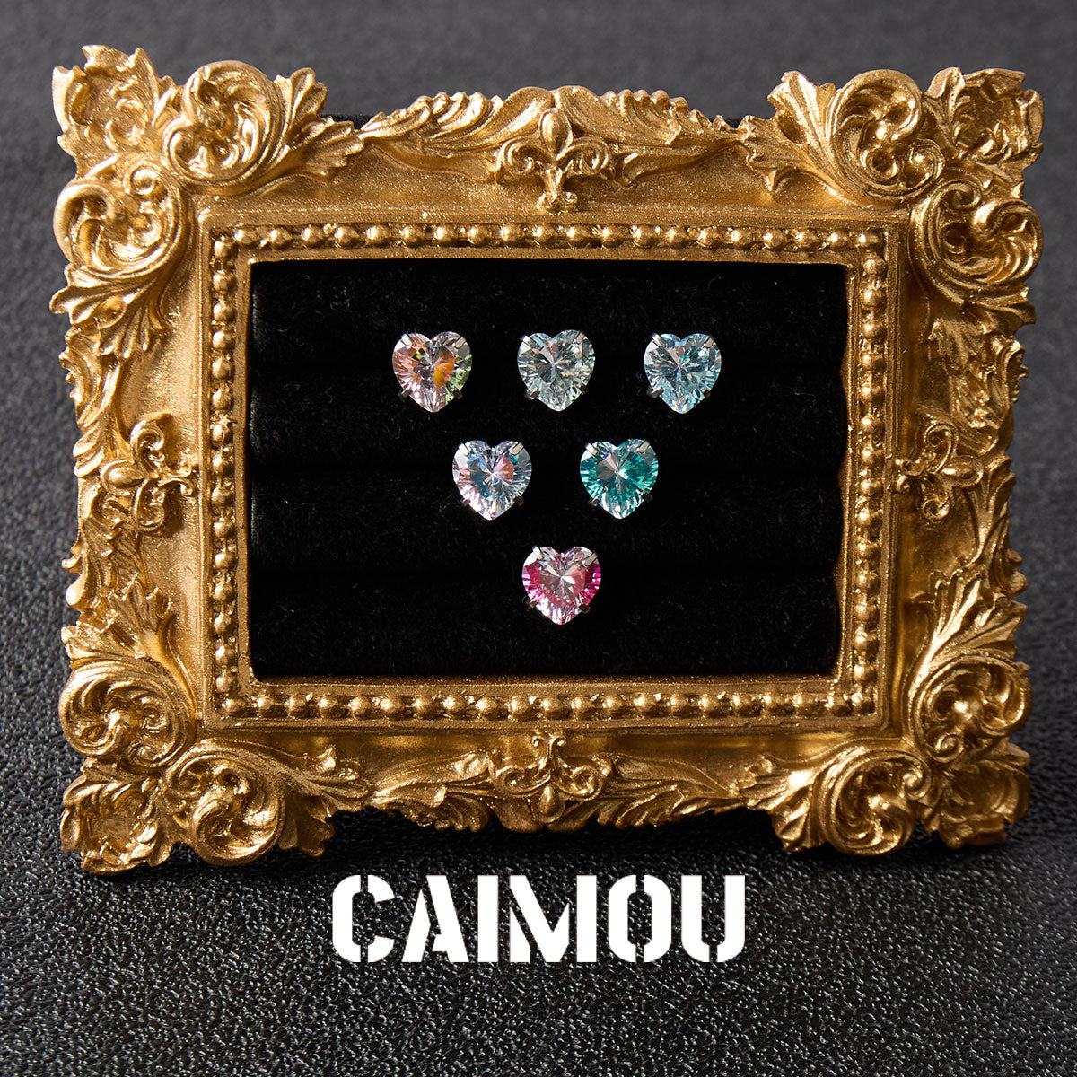 Heart Cubic Zirconia Stud Earrings