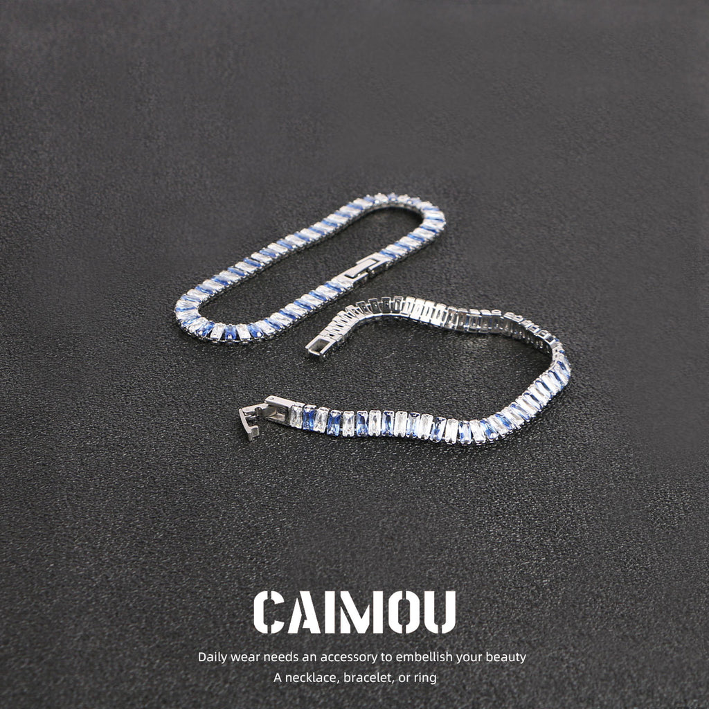 Full diamond zircon bracelet