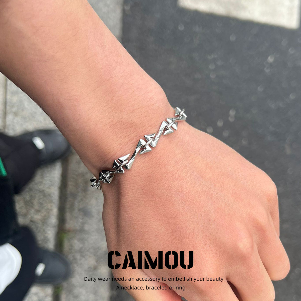 z-shaped bracelet