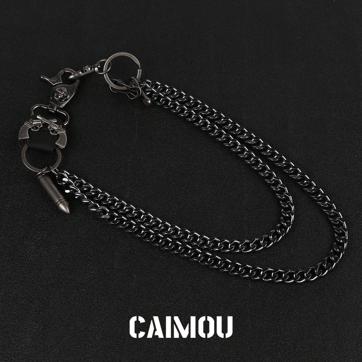 Dual Pistol Bullet Double Layer Pants Chain