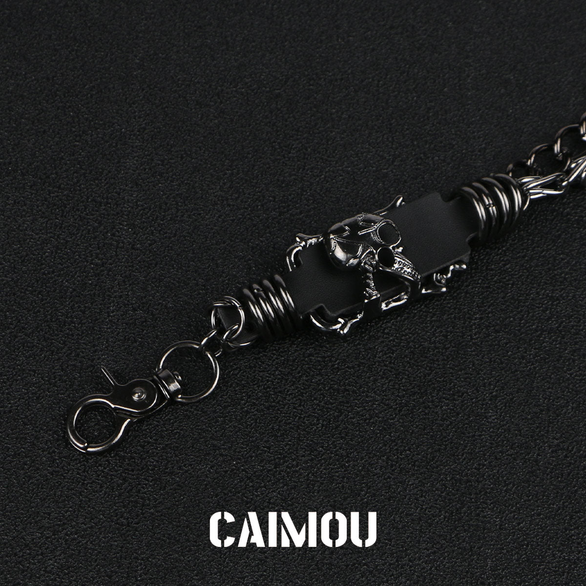 Skull Double Layer Pants Chain