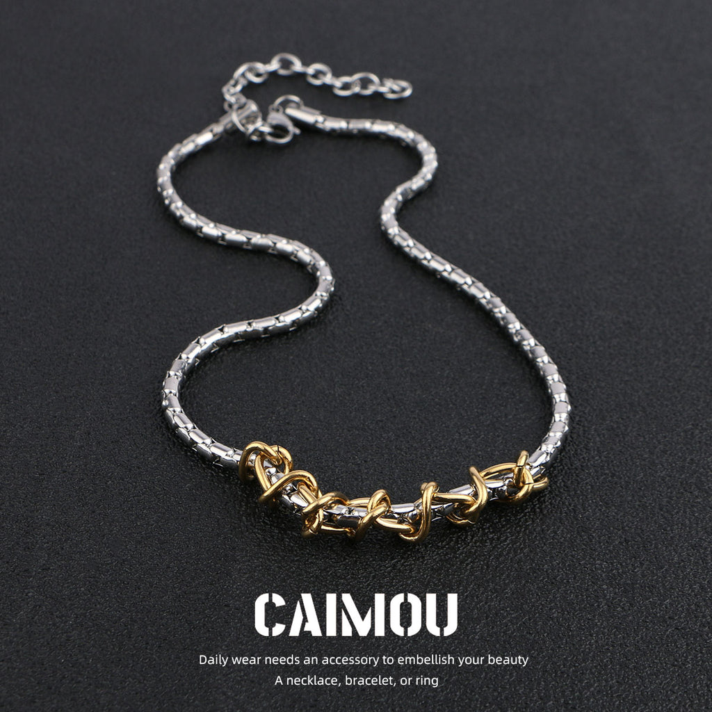 golden thorn necklace