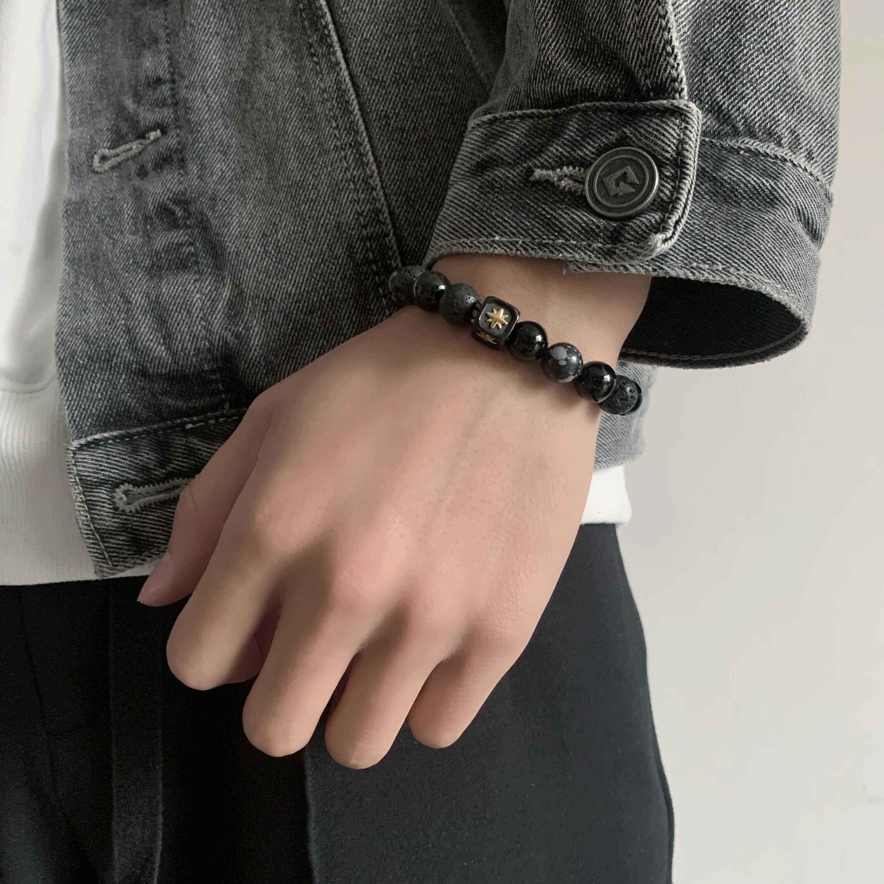 Natural Stone Beaded Bracelet