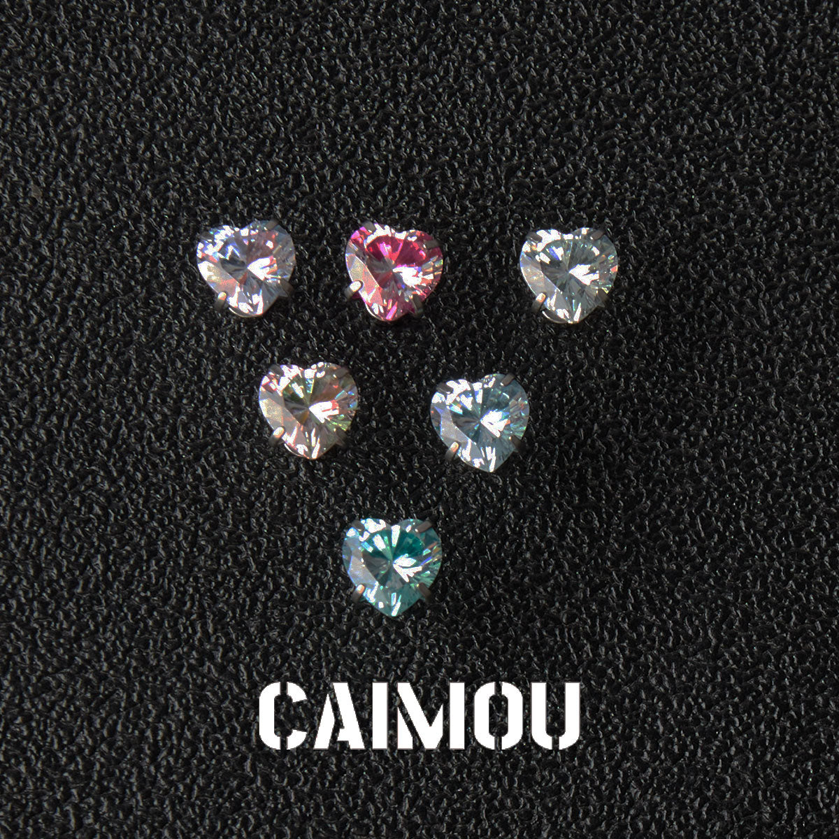 Heart Cubic Zirconia Stud Earrings