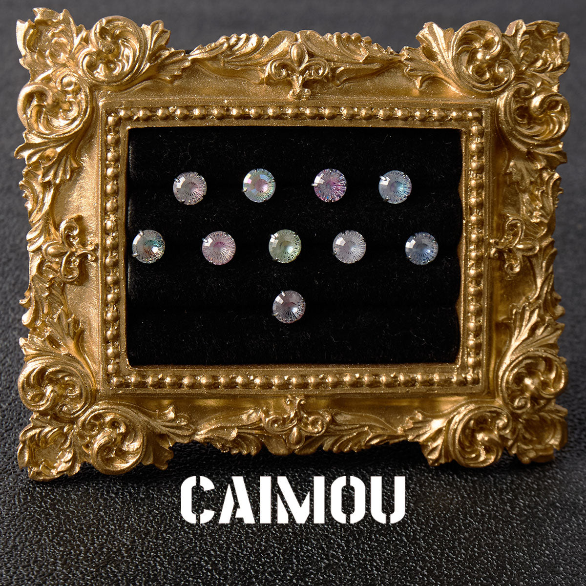 Ferris Wheel Cut Zircon Stud Earrings