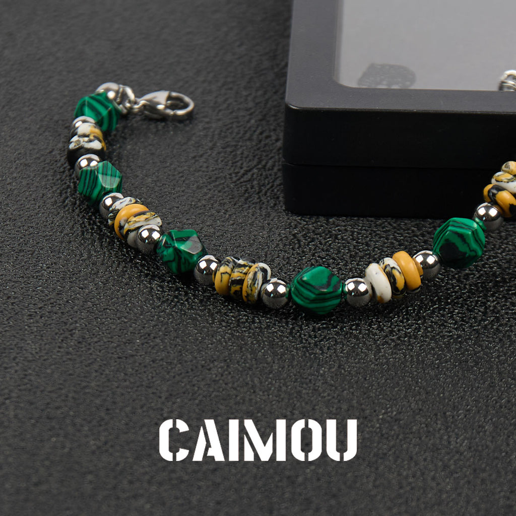 Malachite Beaded Bracelet