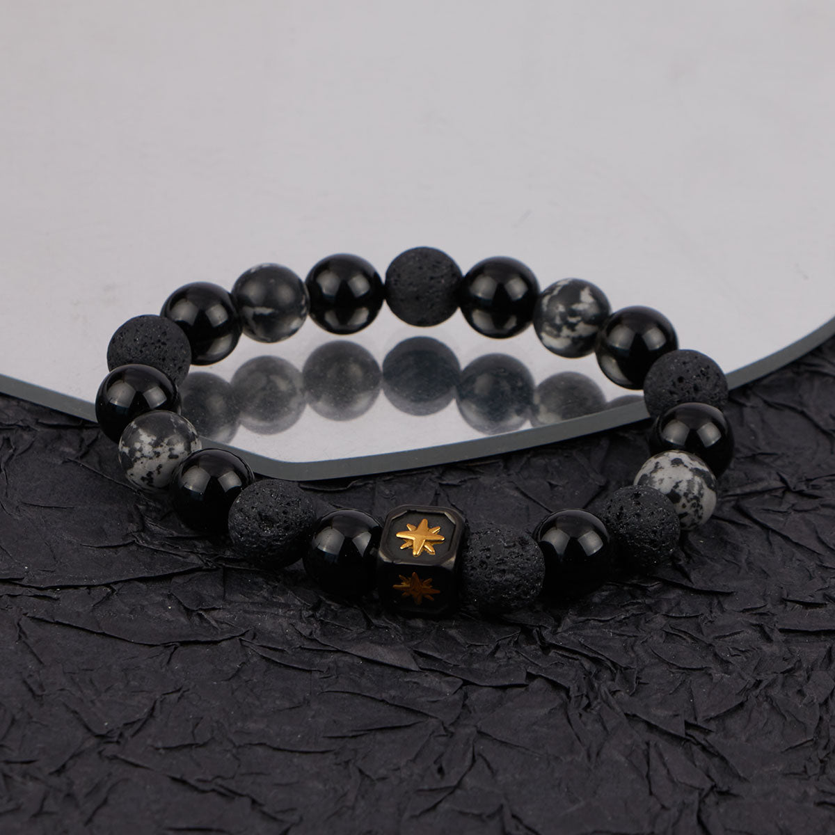 Natural Stone Beaded Bracelet