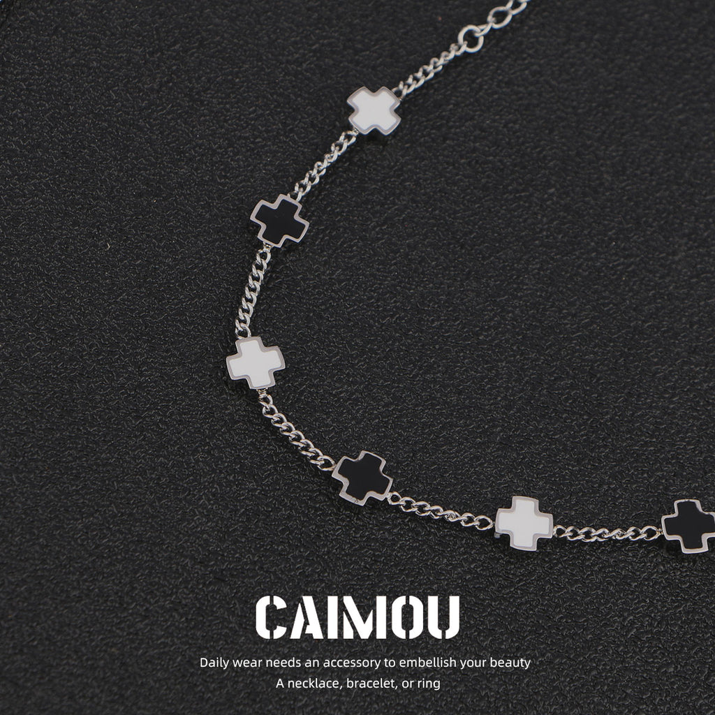 Sideways Cross Bracelet