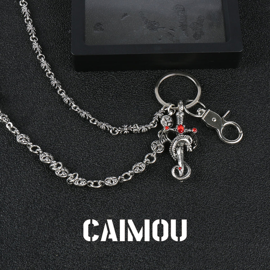 Red Sword Double‑Layer Pant Chain
