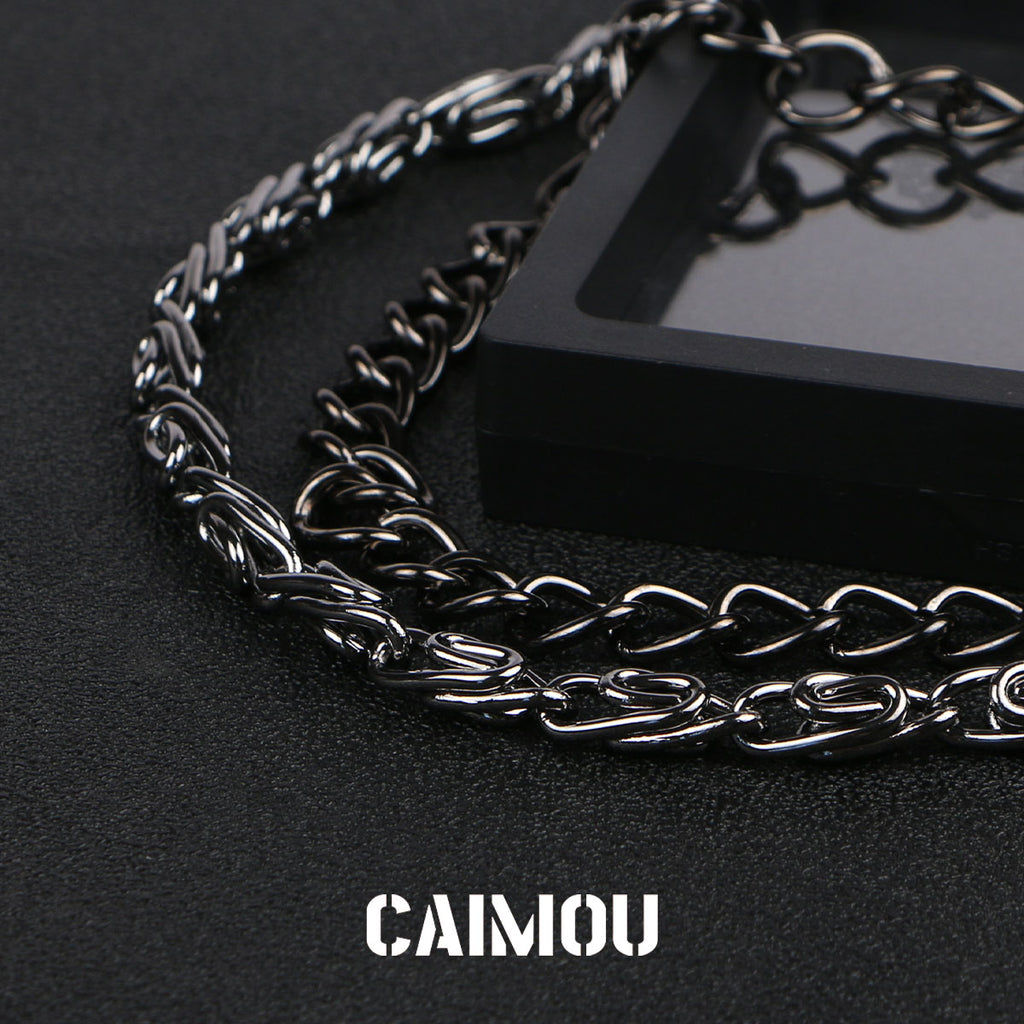 Skull Double Layer Pants Chain