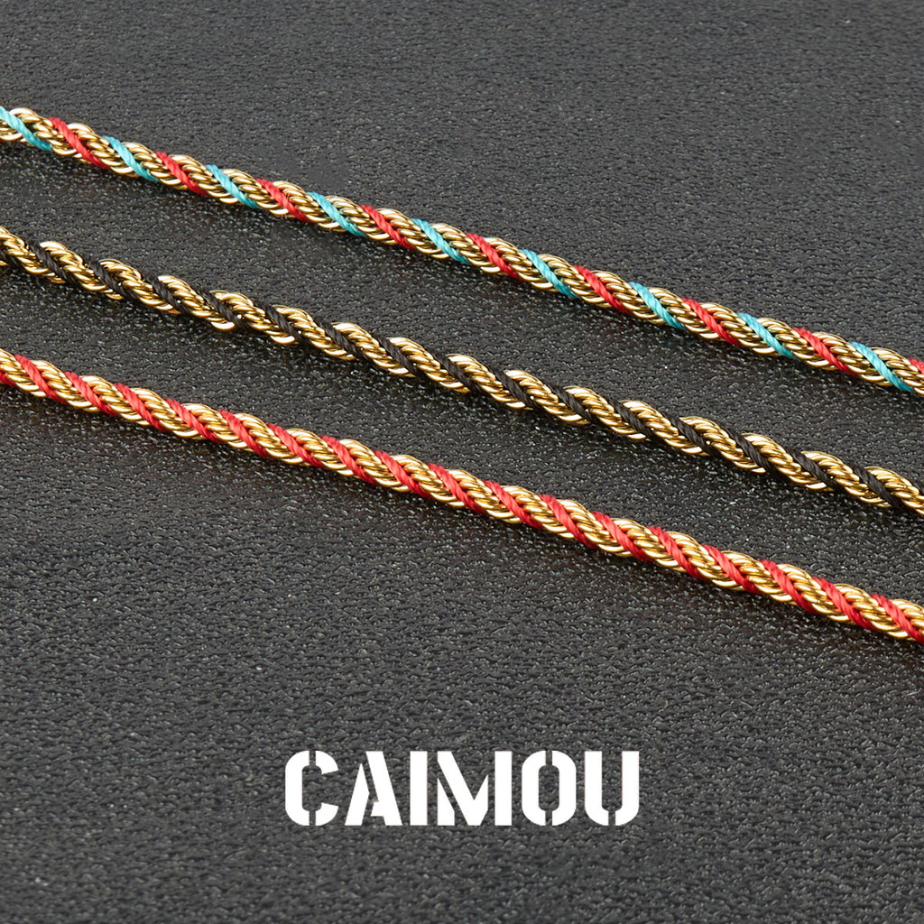 Stainless Steel Slim Twisted Rope Bracelet