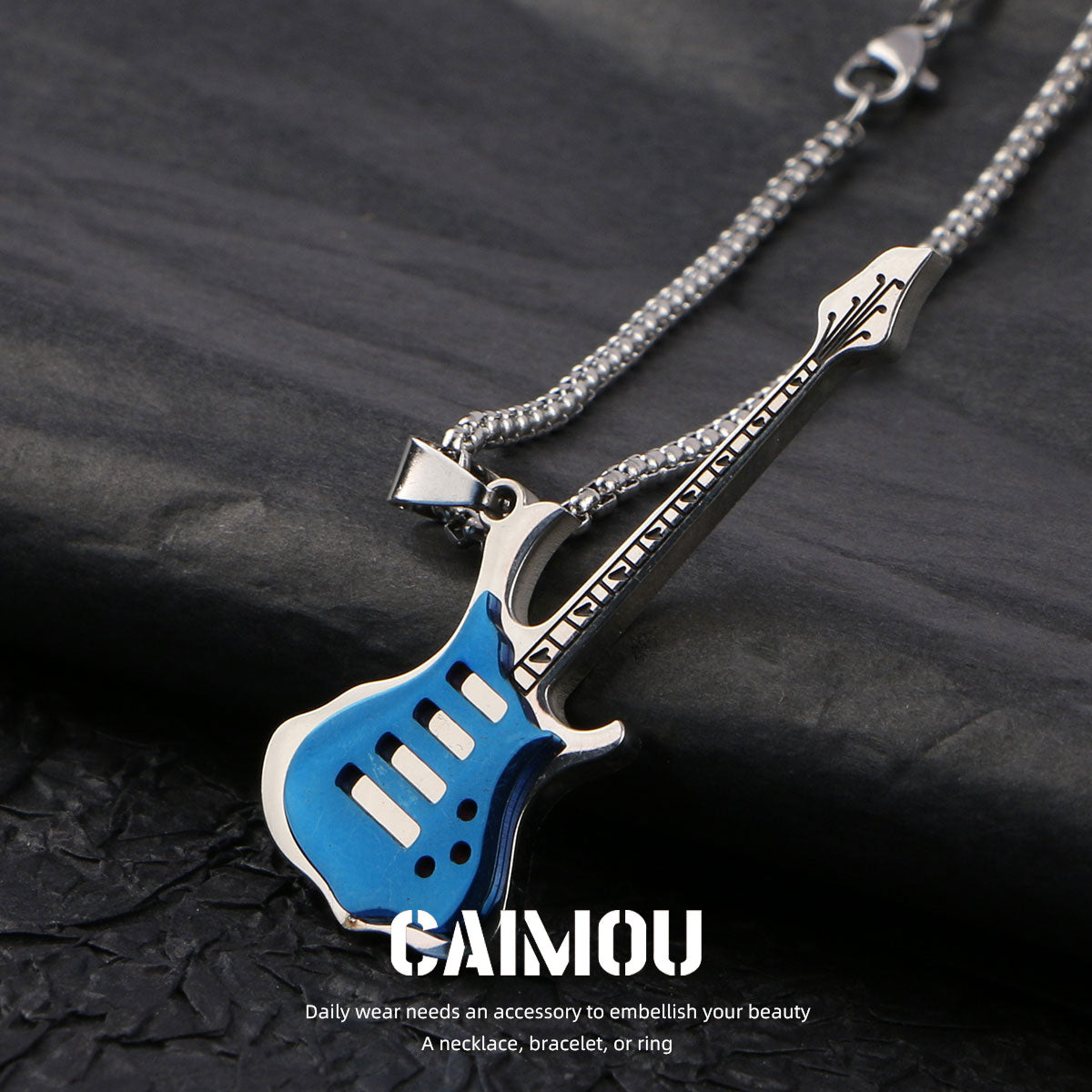 Electric Guitar Pendant Necklace