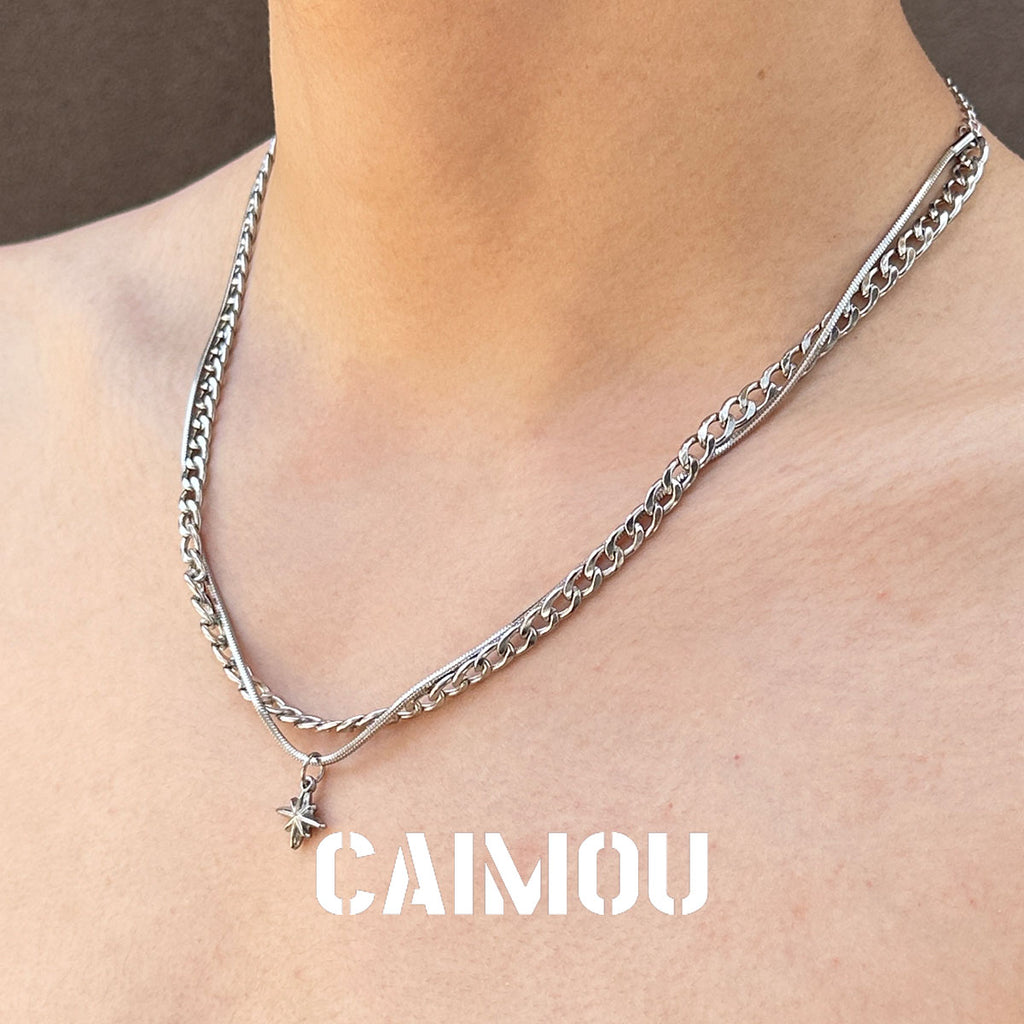 Octagram Double Layer Necklace