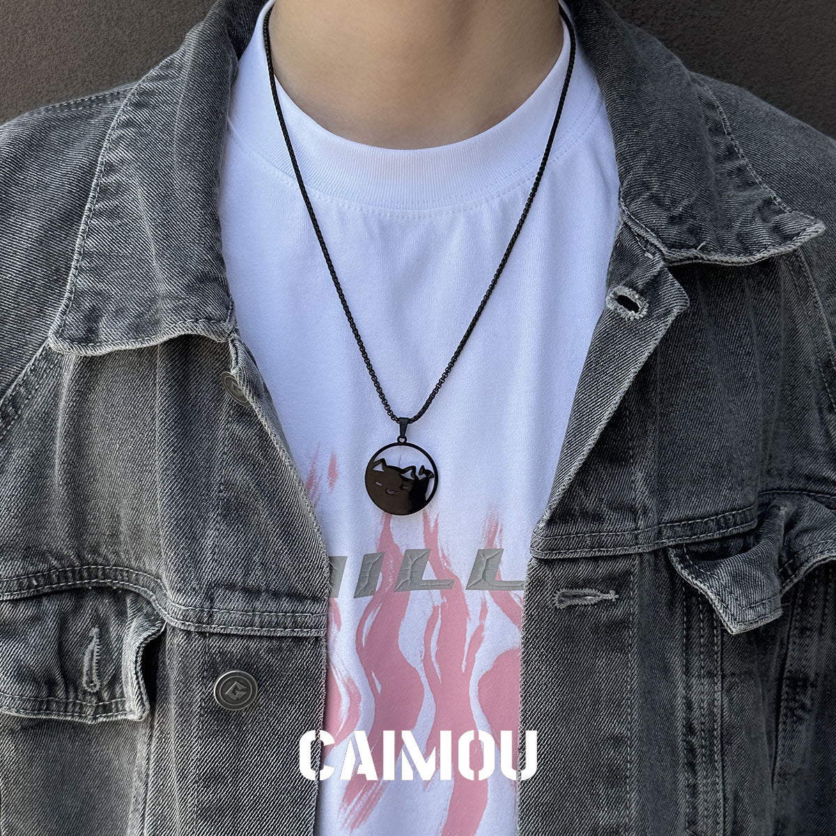 Black Cat Couple Necklaces