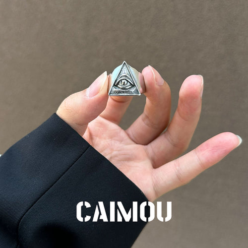 All-Seeing Eye Titanium Steel Ring