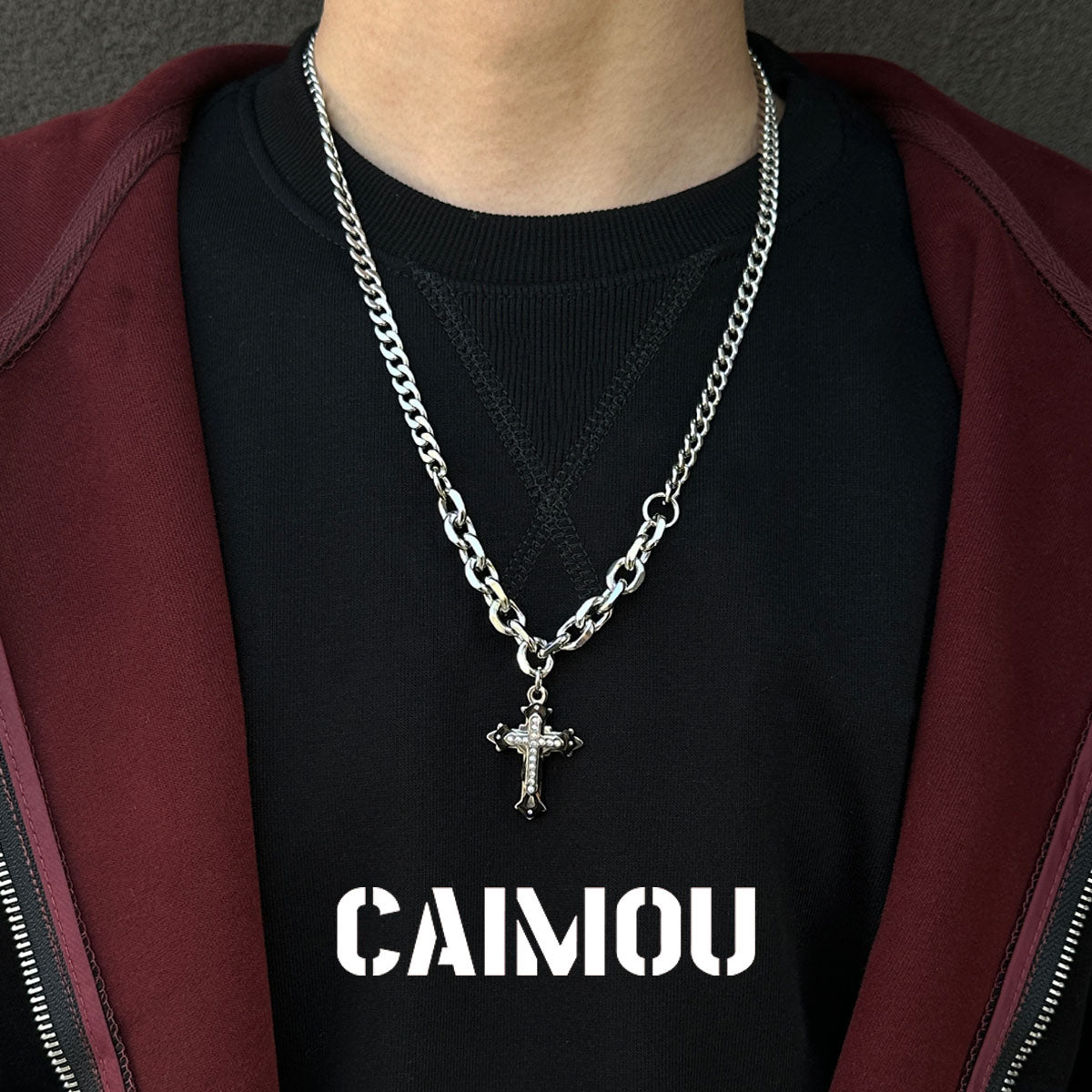 Cuban cross necklace