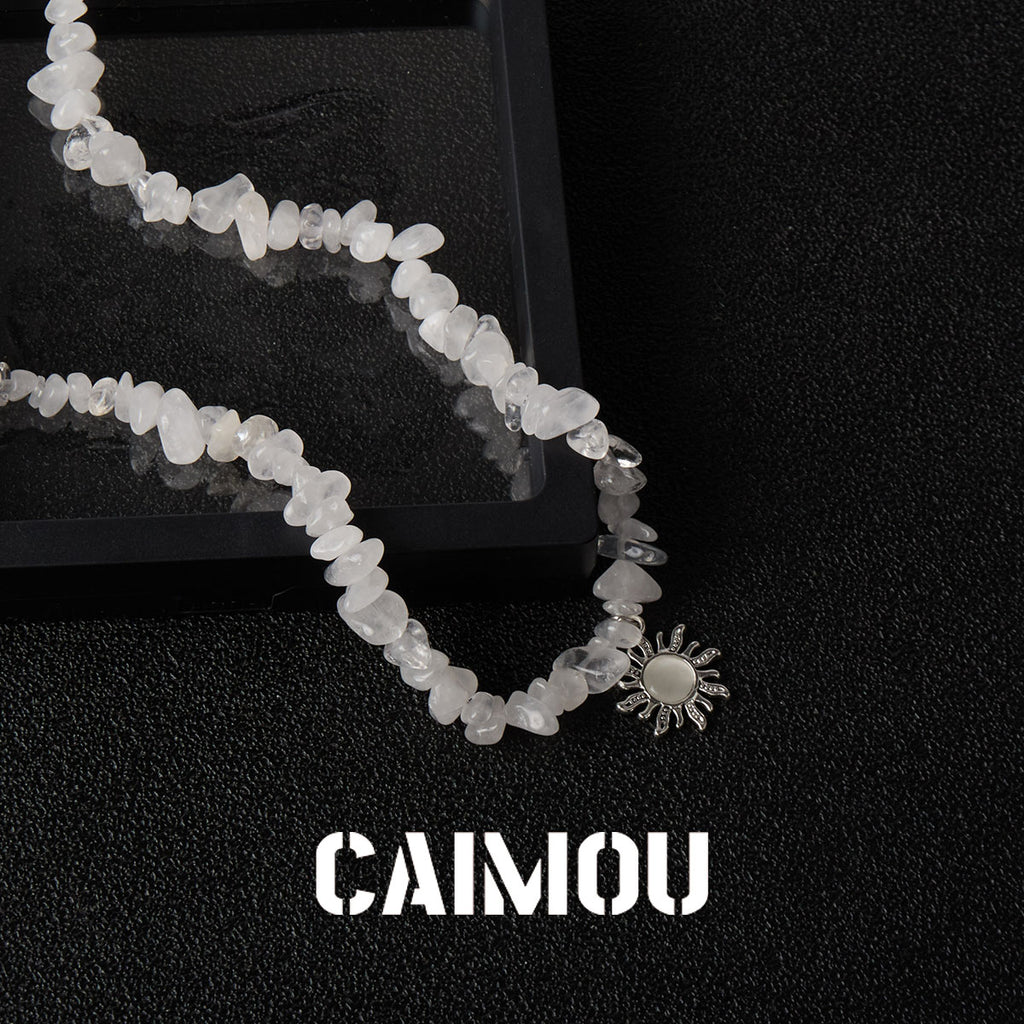 White Sun Choker Necklace