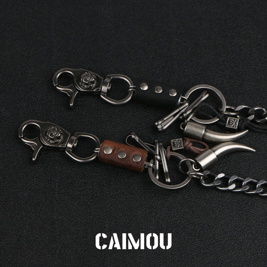 Tusk Pendant Single Layer Pants Chain