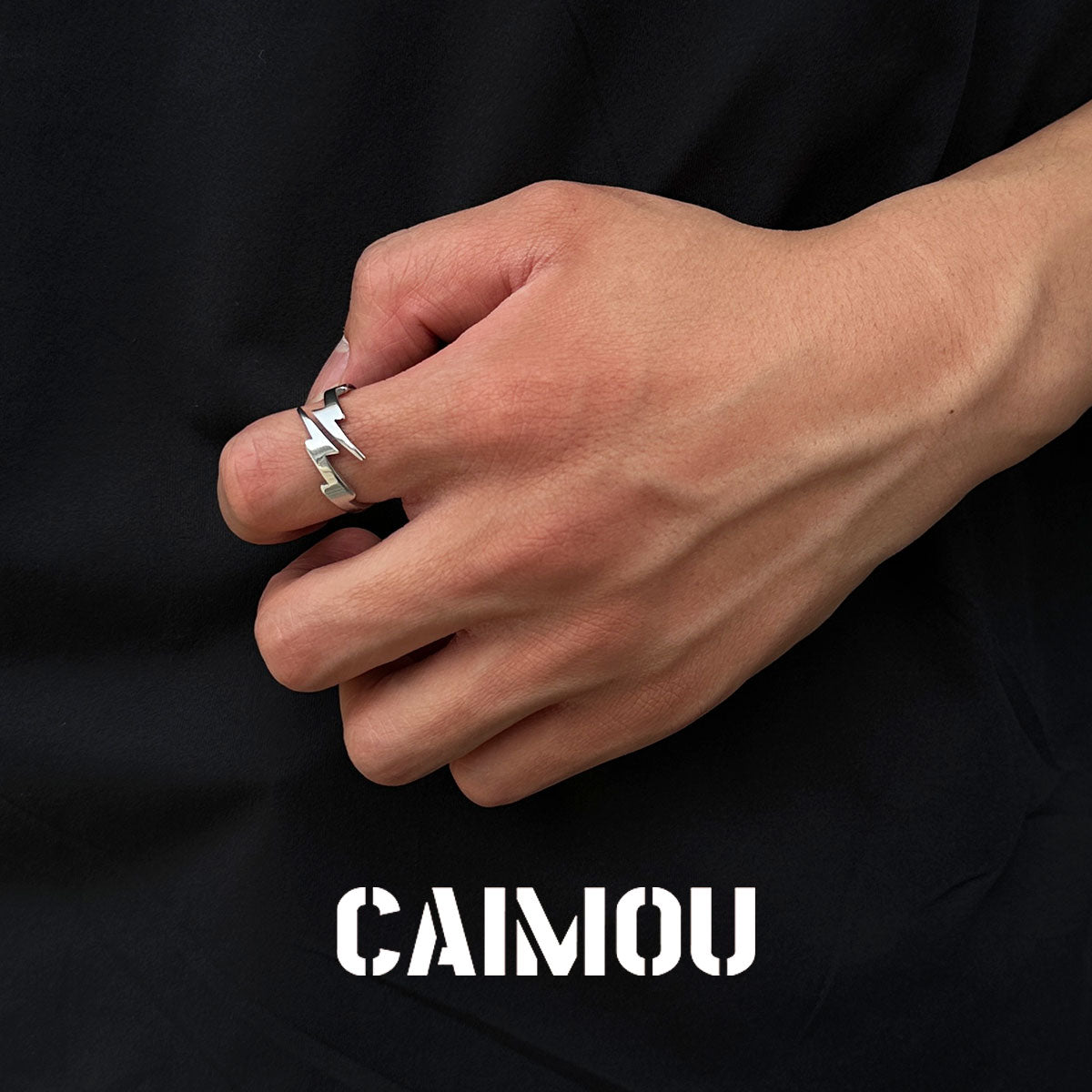 Lightning Open Adjustable Ring
