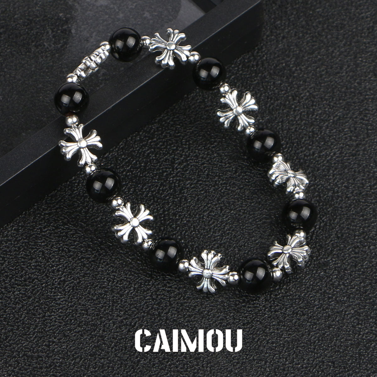 ✝️📿Cross-shaped beaded bracelet