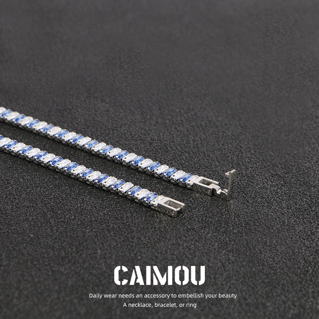 Full diamond zircon bracelet