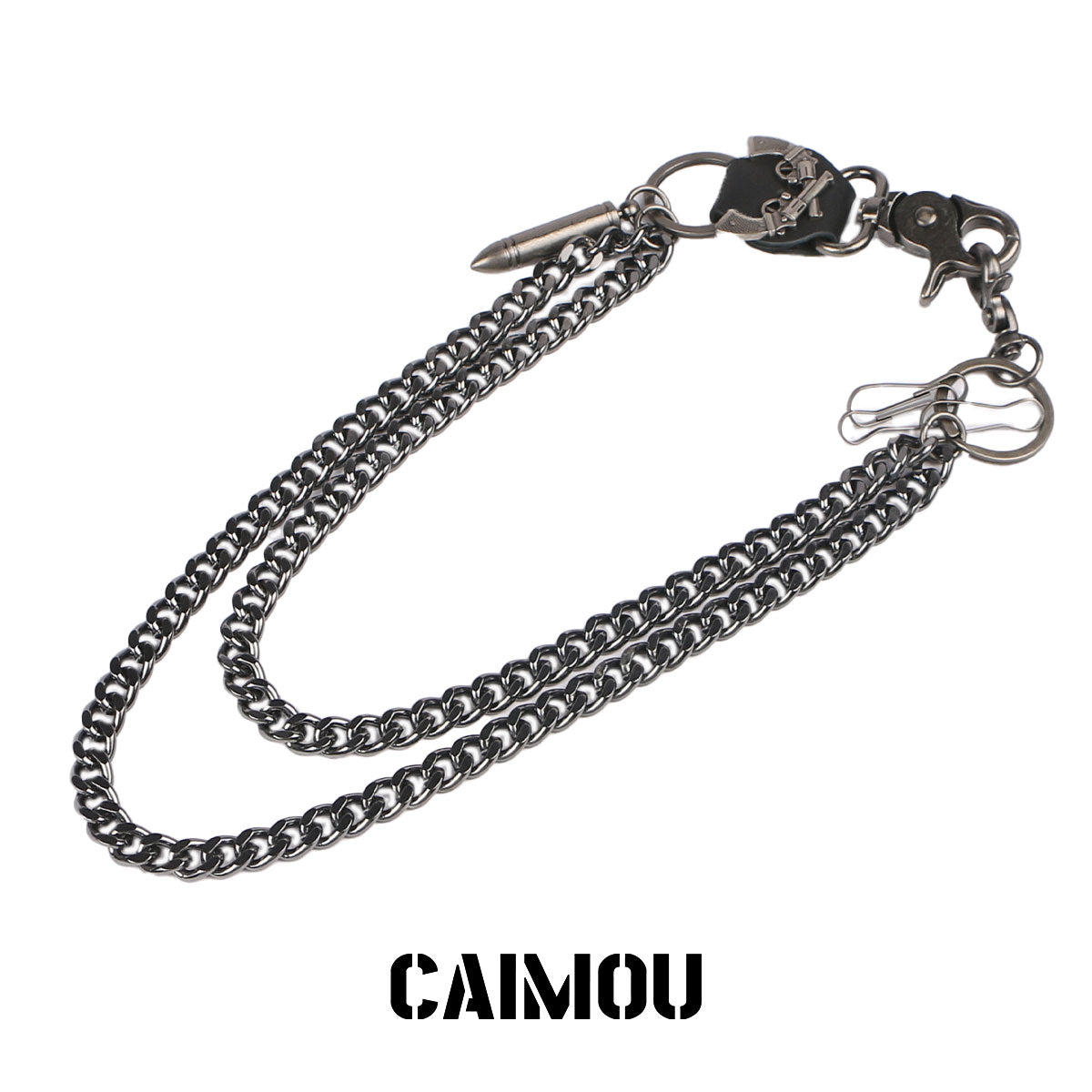 Dual Pistol Bullet Double Layer Pants Chain