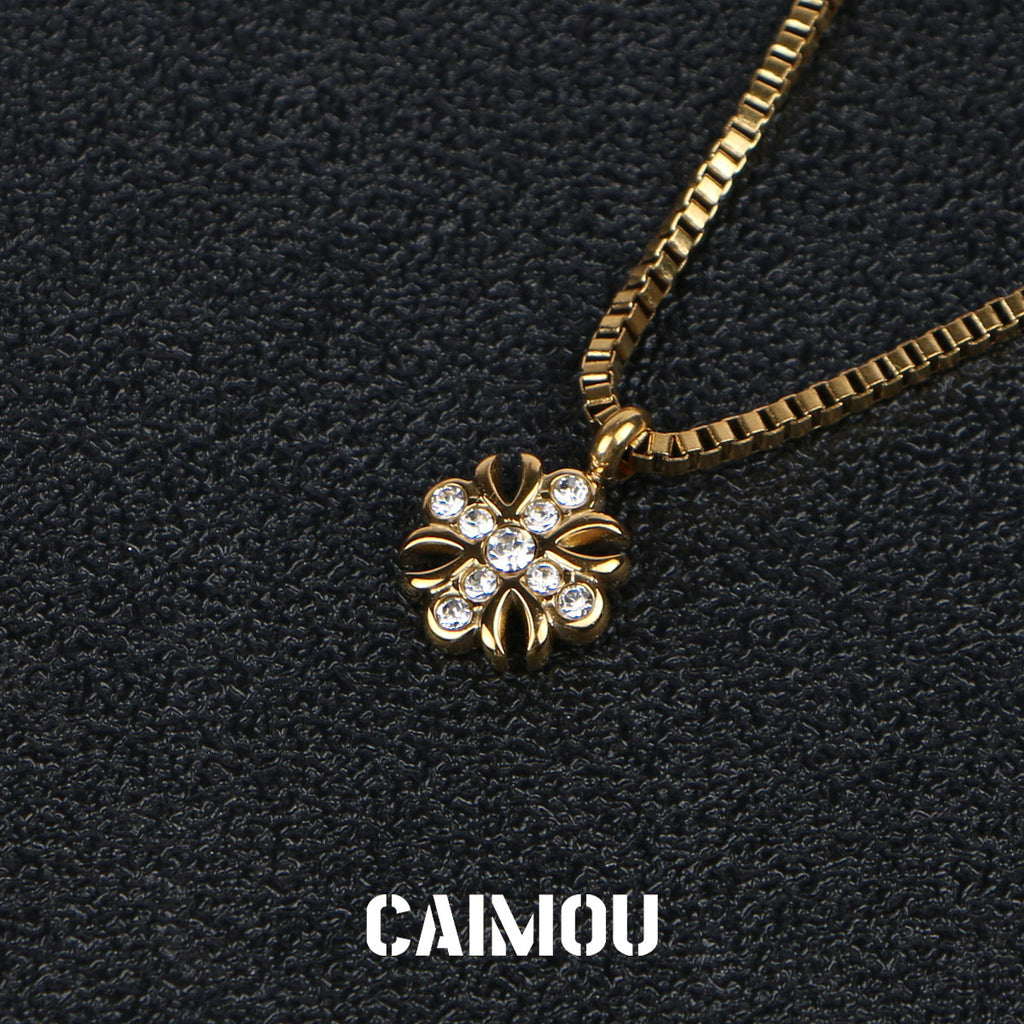 🌸✝️Cross flower necklace