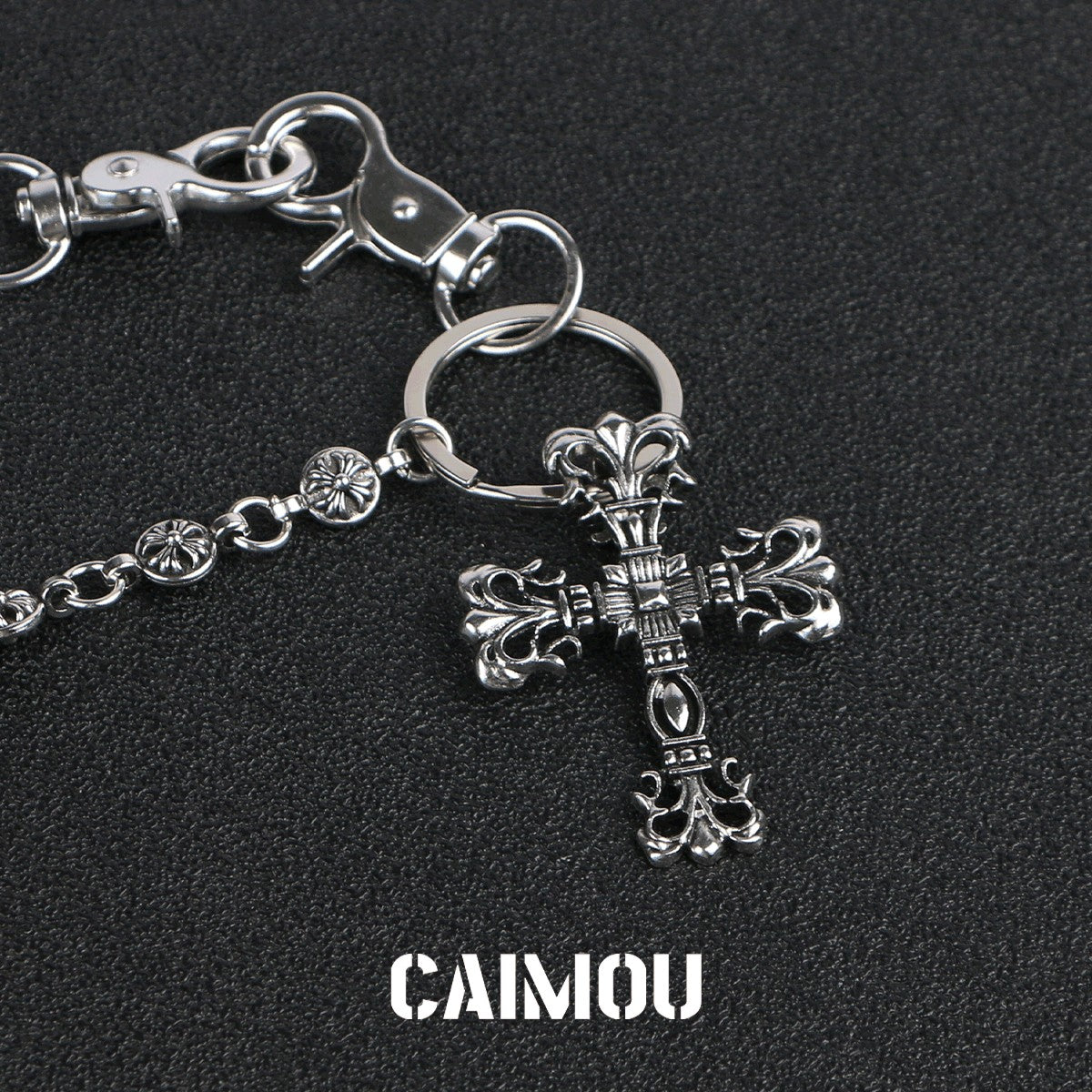 ⛓️✝️Openwork cross-shaped trouser chain