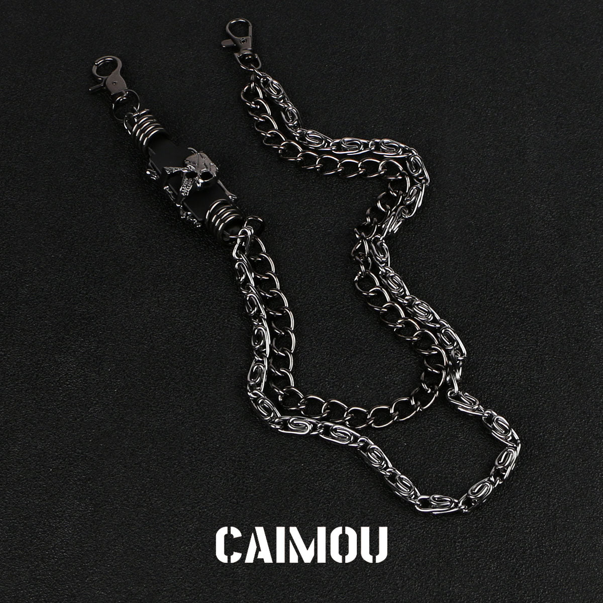 Skull Double Layer Pants Chain