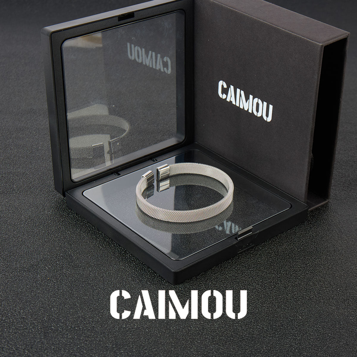 Mesh Grid Cuff Bangle