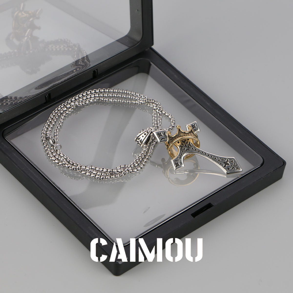 👑✝️ Crown Cross Necklace