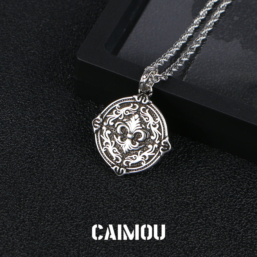 Praying Hands Coin Pendant Necklace