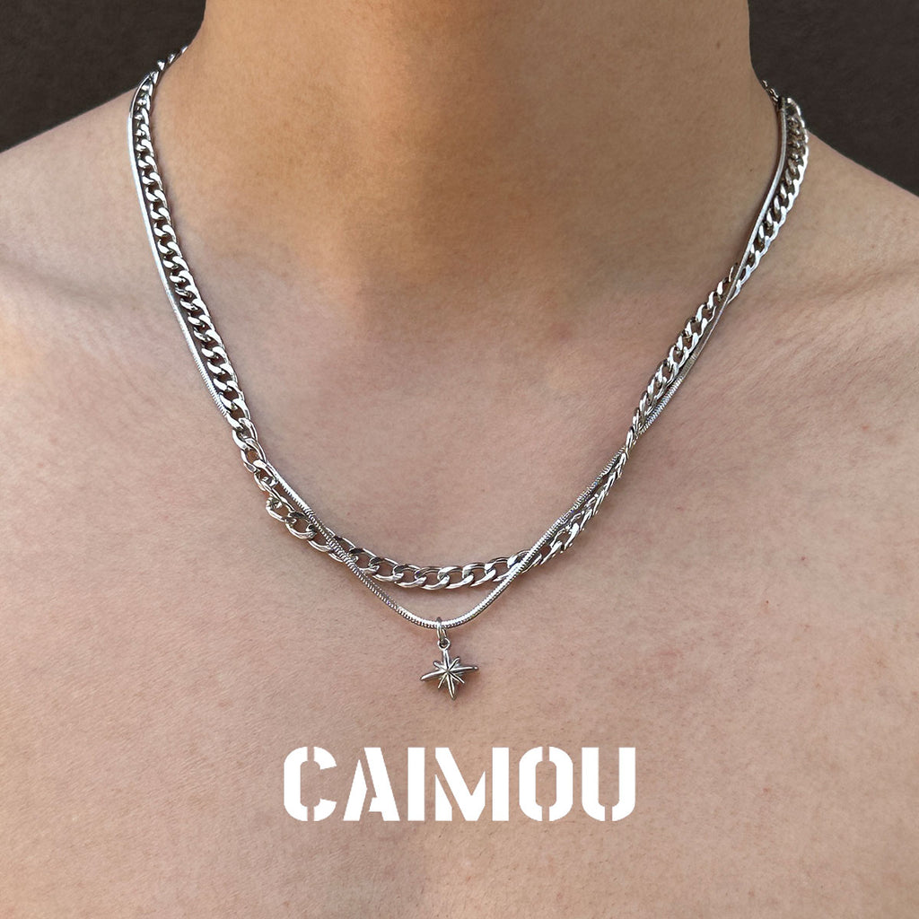 Octagram Double Layer Necklace