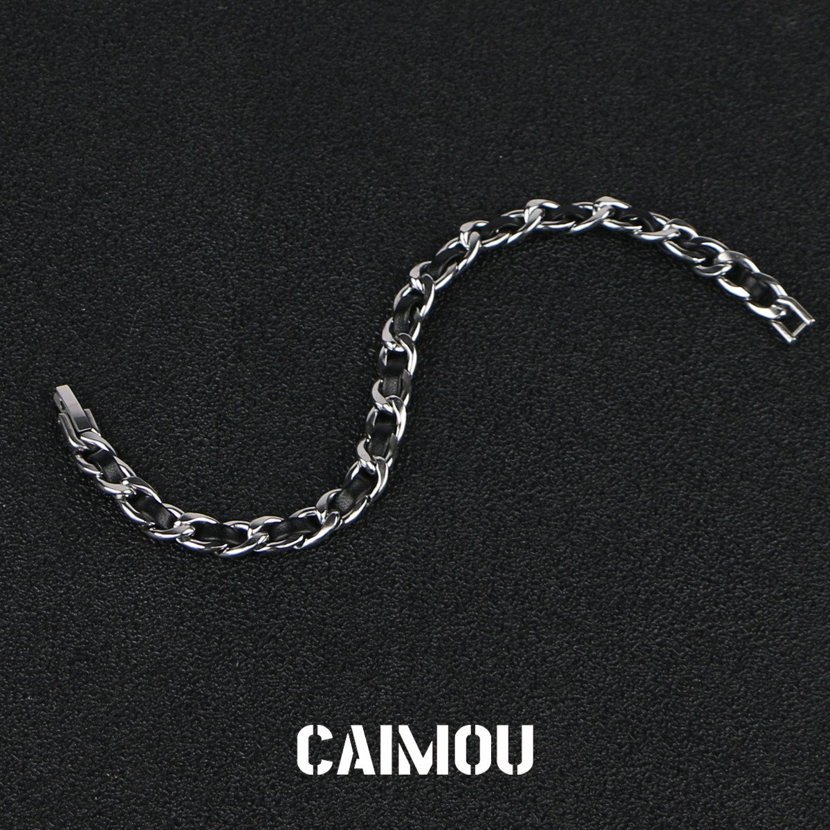 Leather Cord Bracelet with Hidden Clasp