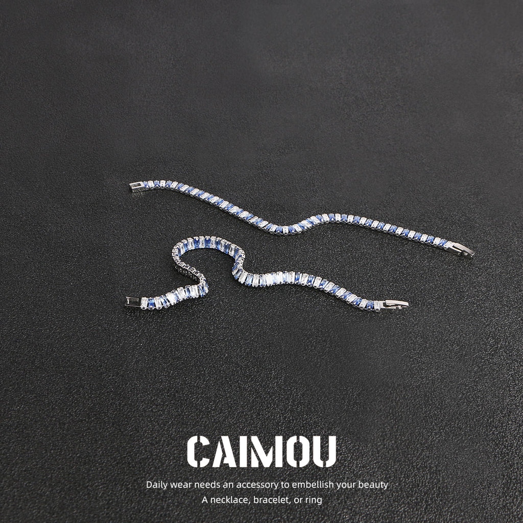 Full diamond zircon bracelet