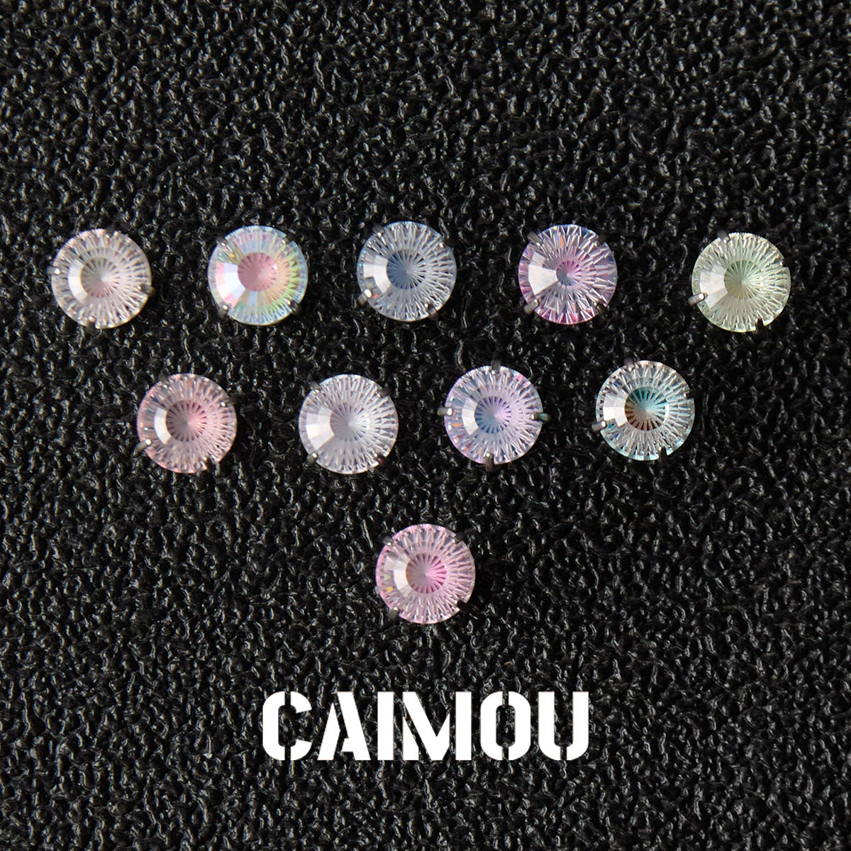 Ferris Wheel Cut Zircon Stud Earrings