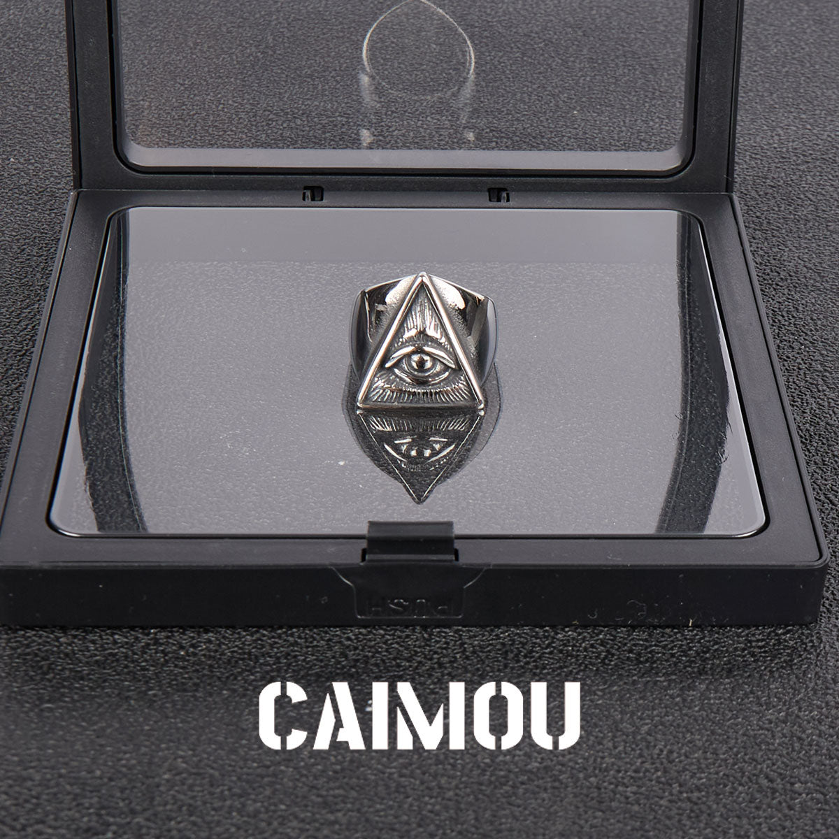 All-Seeing Eye Titanium Steel Ring