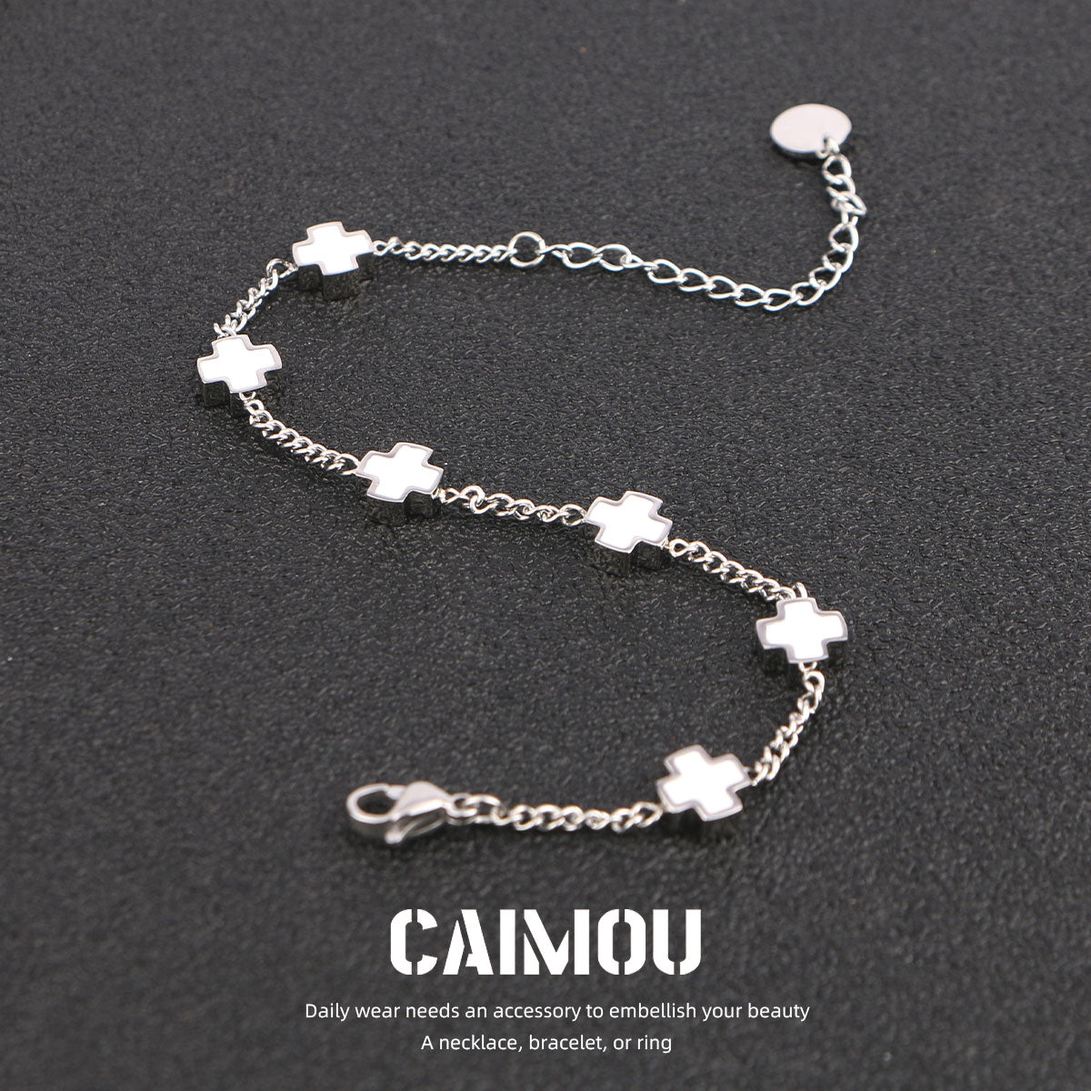 Sideways Cross Bracelet