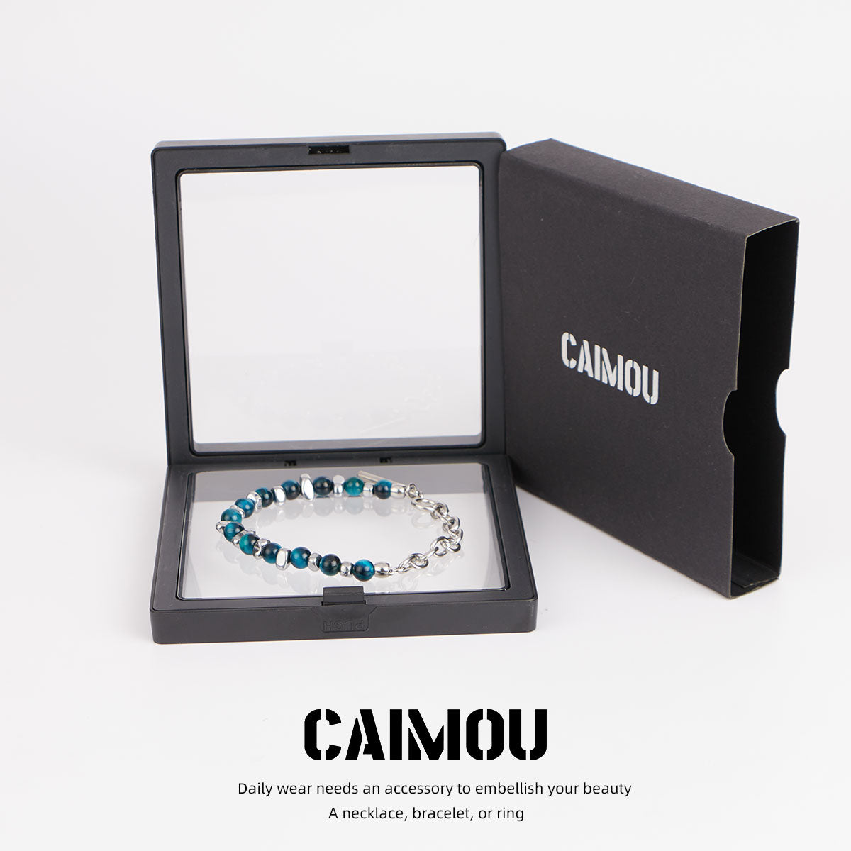 Blue Natural Stone Spliced Bracelet