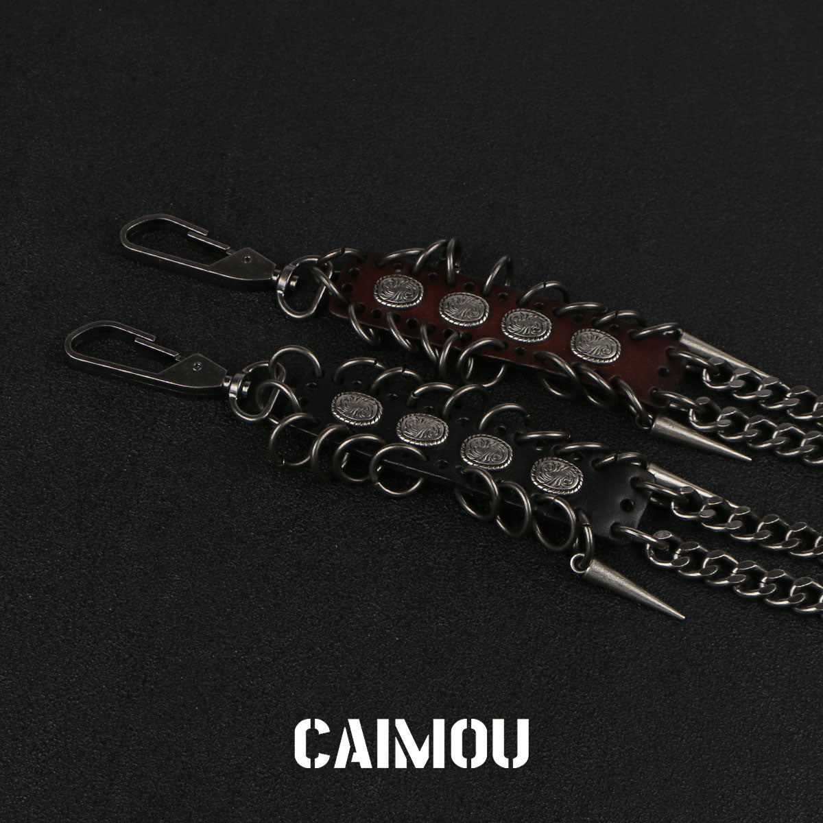 Spiked Dragon Spine Double Layer Pants Chain