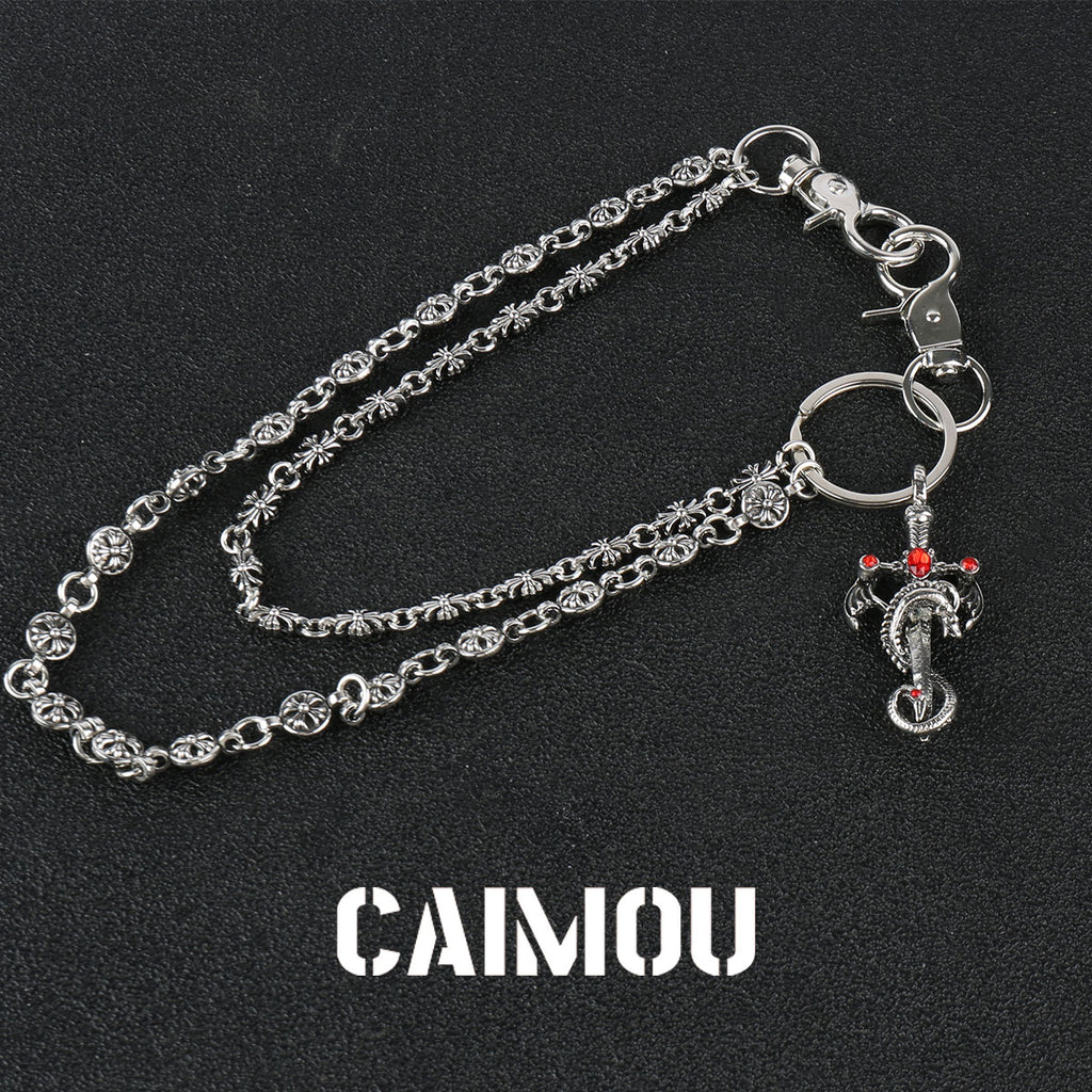 Red Sword Double‑Layer Pant Chain