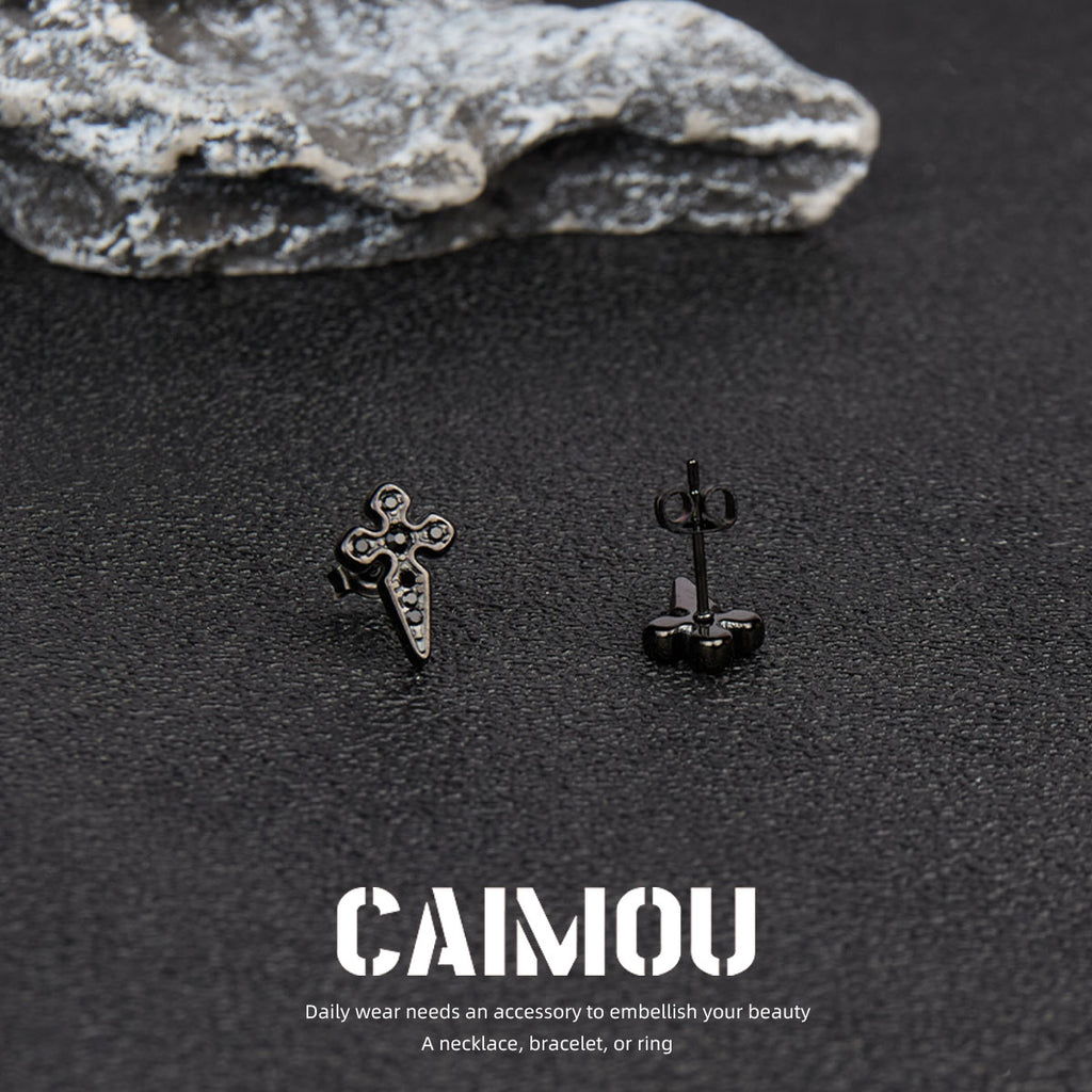 ✨✝️Zircon cross earrings