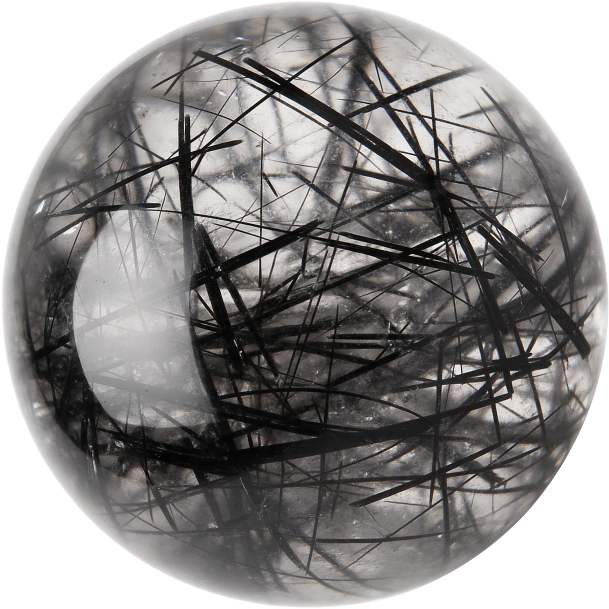 10mmBlack Rutilated Quartz Beads
