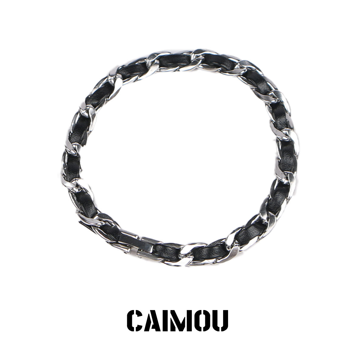 Leather Cord Bracelet with Hidden Clasp