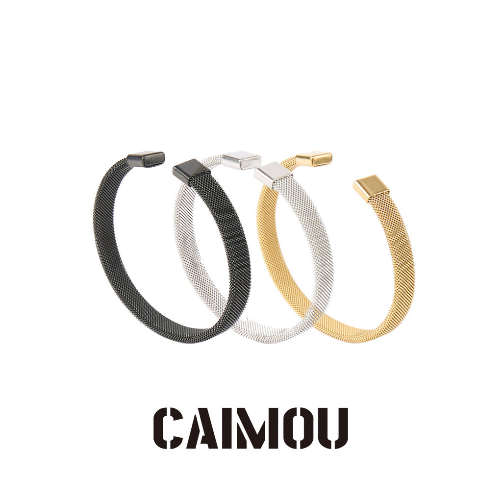 Mesh Grid Cuff Bangle