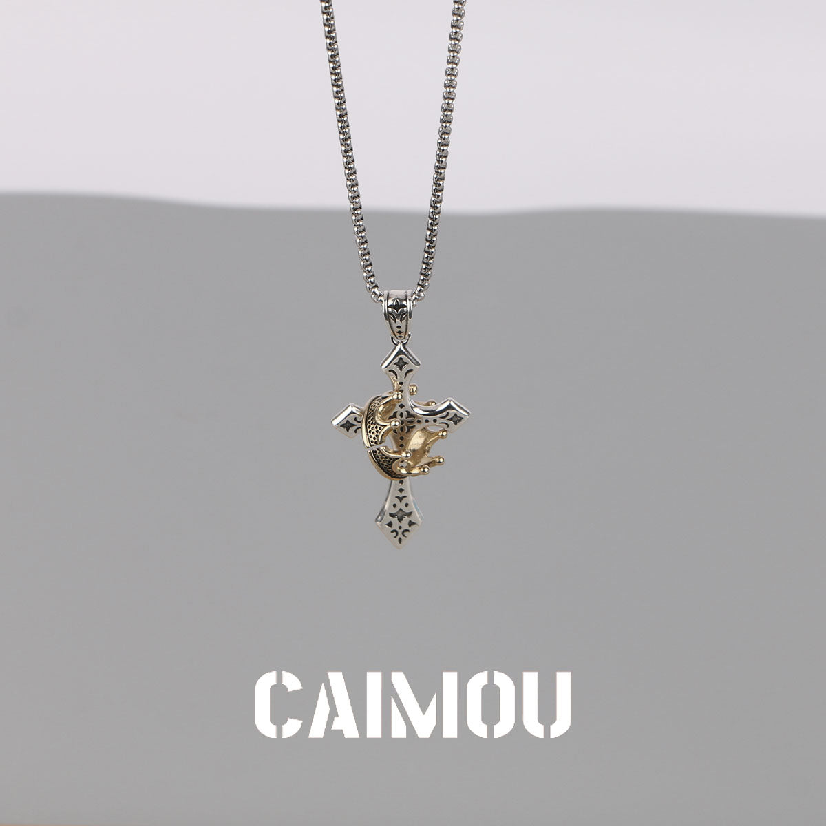 👑✝️ Crown Cross Necklace