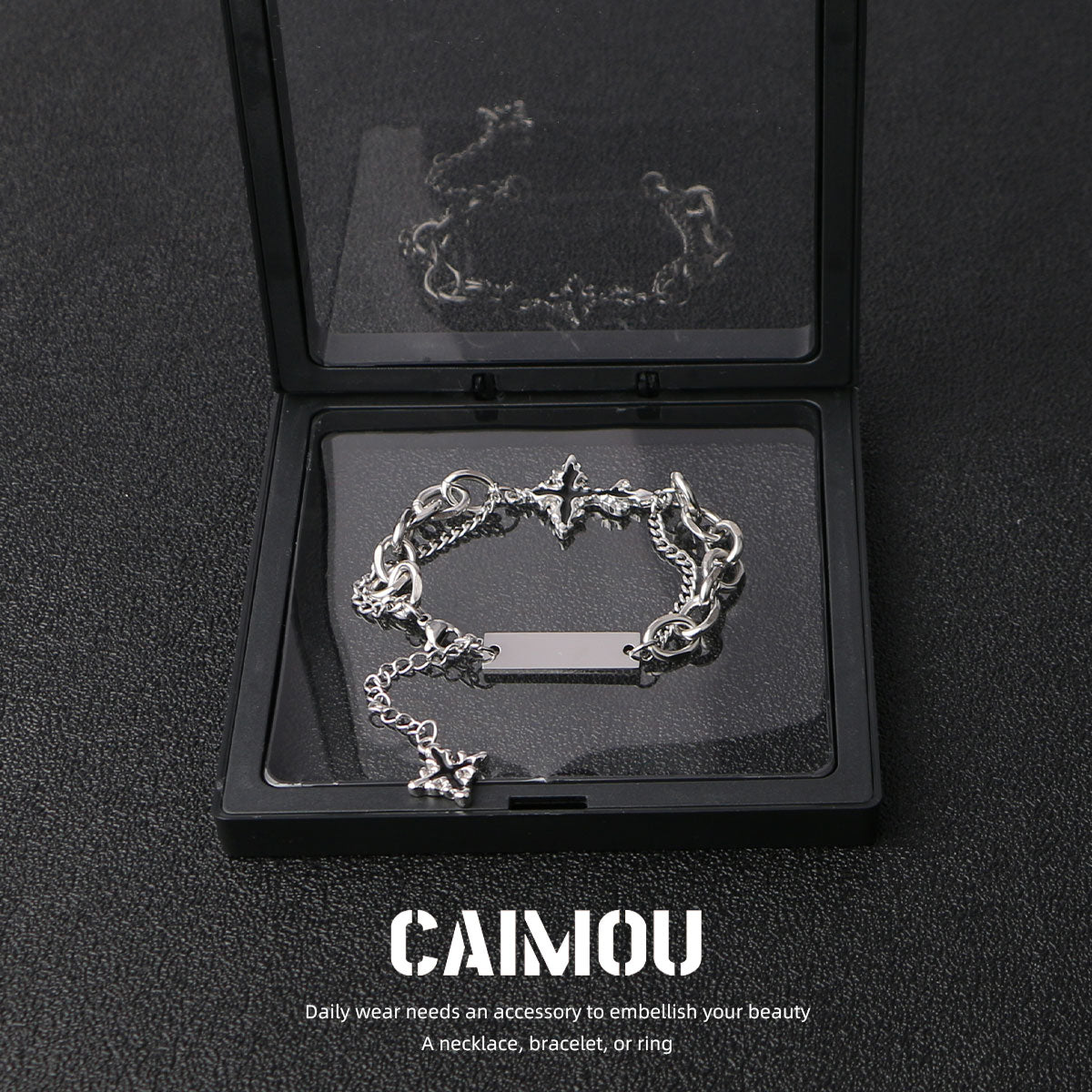 Dark Cross Bracelet