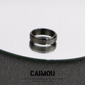 Round Band Frosted Ring